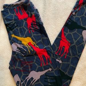 OS LuLaRoe Leggings Giraffes